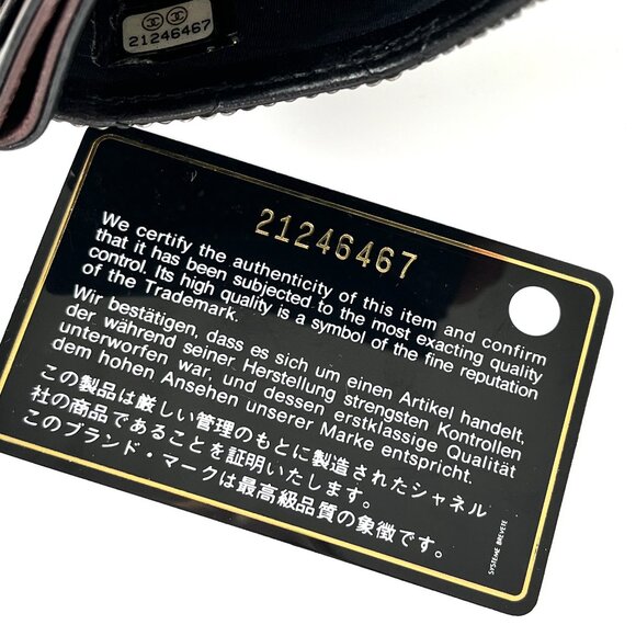 CHANEL Black Swarovski Crystal Leather Card Case Wallet - Picture 13 of 15